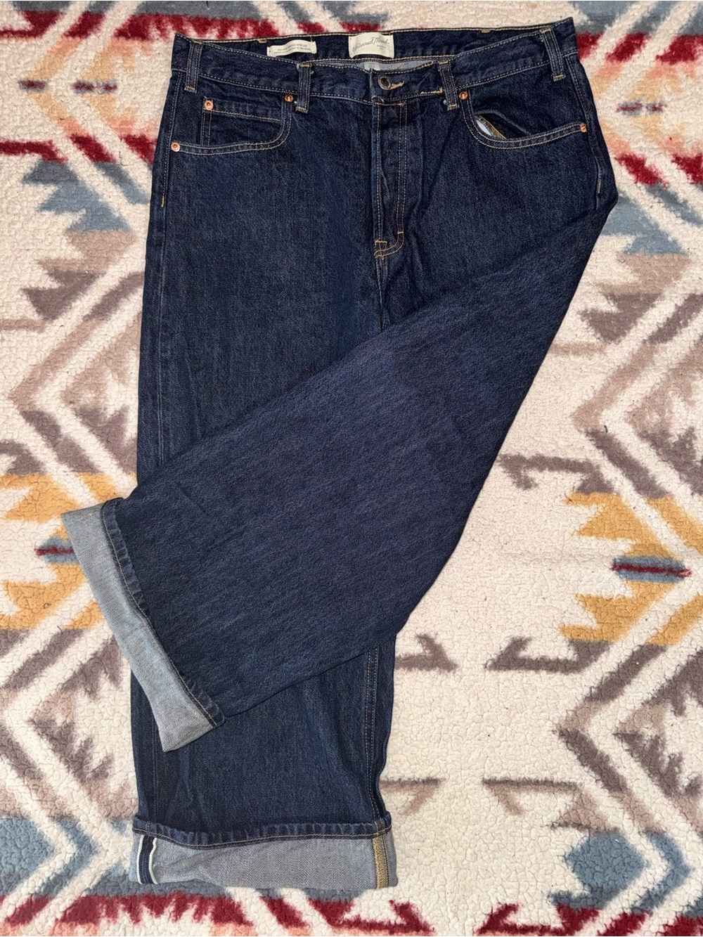 Universal Thread Dark Indigo Wide Leg Flare Jeans - Mid Rise Vintage Wide Leg